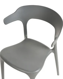 Best Beliani Set di 8 sedie da pranzo GUBBIO Grigio