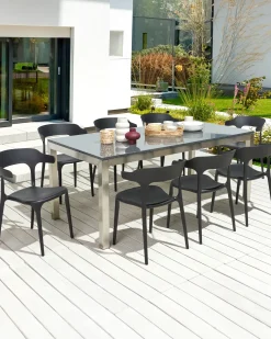 Discount Beliani Set di 8 sedie da pranzo GUBBIO Nero