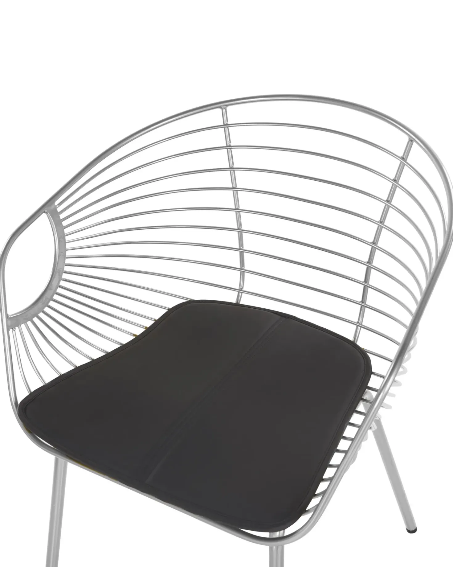 Set di 2 sedie da pranzo HOBACK Metallo Argento