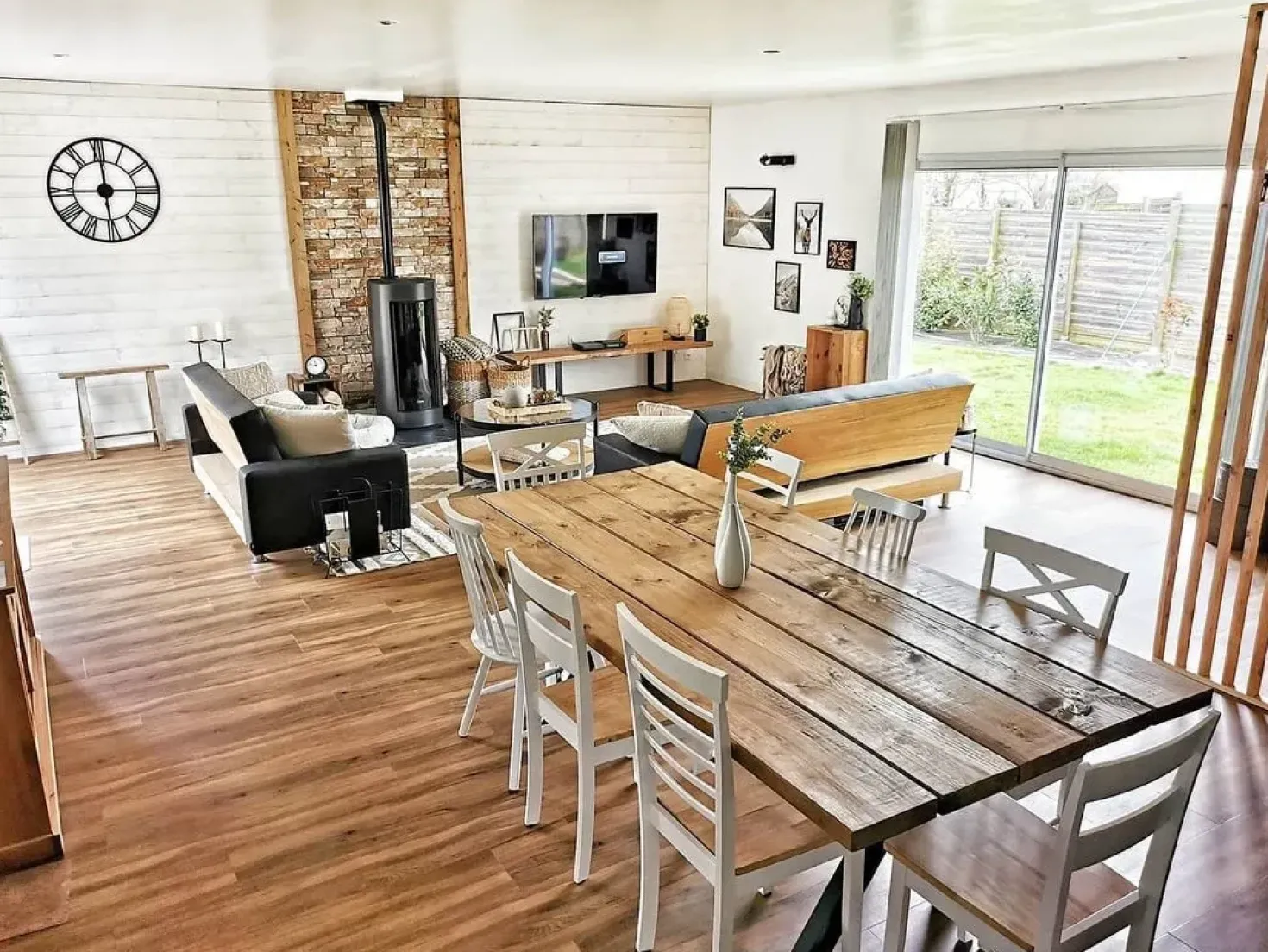 Set di 2 sedie da pranzo HOUSTON Legno Bianco