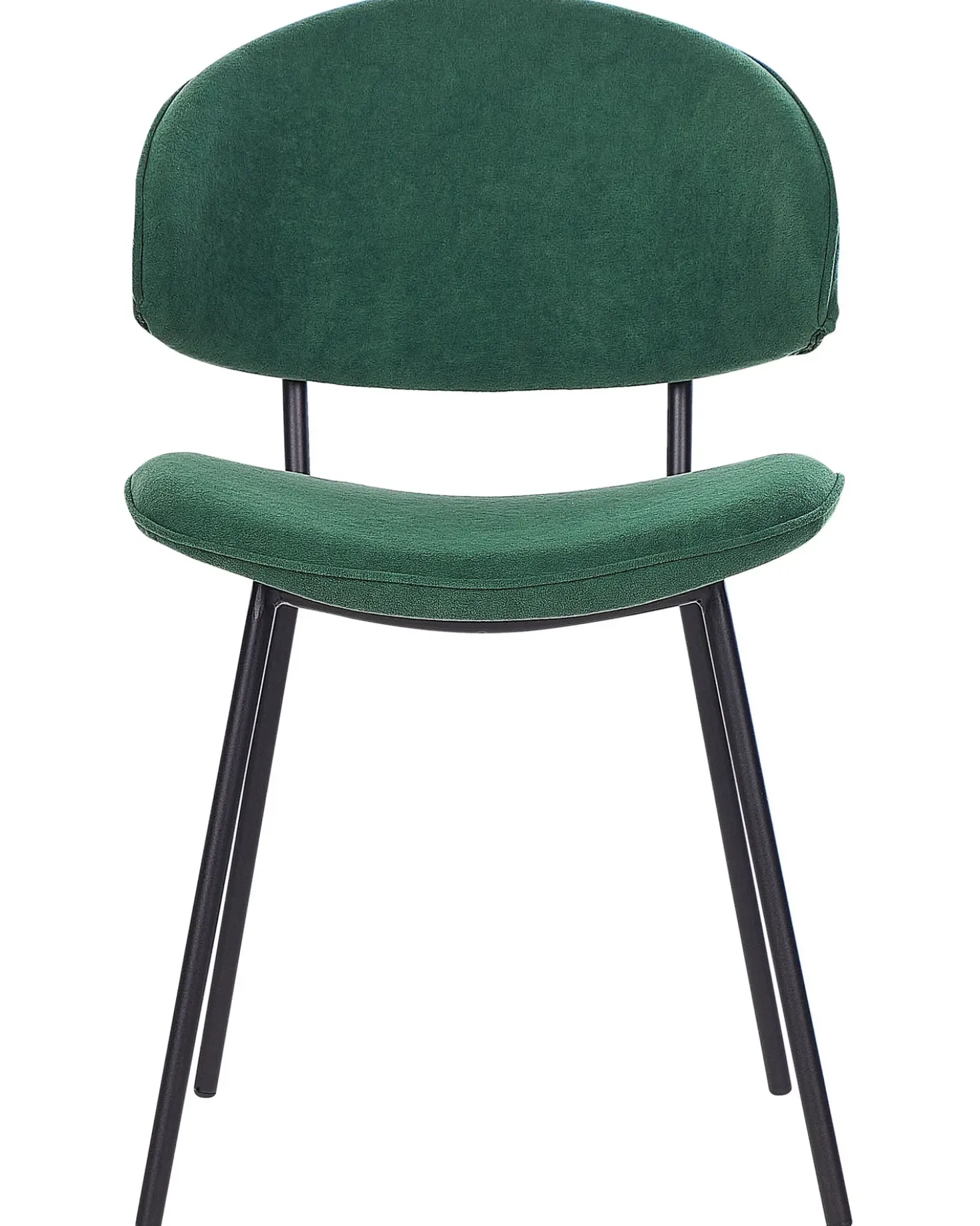 Set di 2 sedie da pranzo KIANA Tessuto Verde scuro
