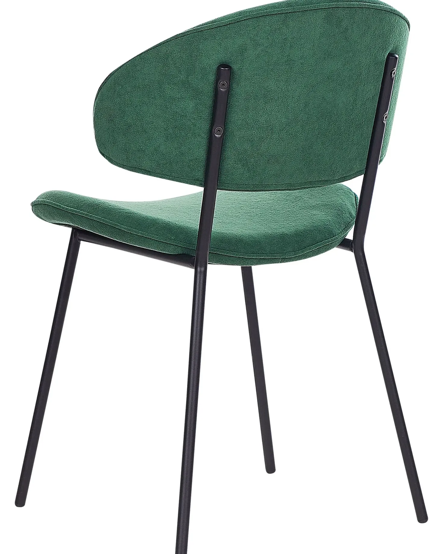 Set di 2 sedie da pranzo KIANA Tessuto Verde scuro