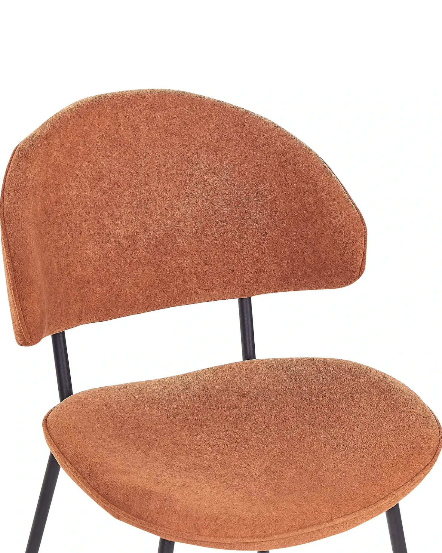 Set di 2 sedie da pranzo KIANA Tessuto Arancione
