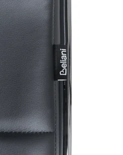 Beliani Set di 2 sedie da pranzo KIRON Pelle sintetica Nero Argento Nero