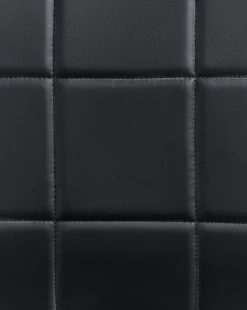 Beliani Set di 2 sedie da pranzo KIRON Pelle sintetica Nero Argento Nero