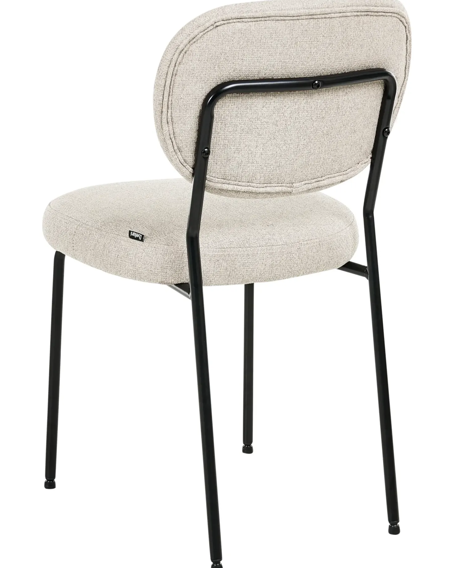 Set di 2 sedie da pranzo LOLETA Tessuto Beige chiaro