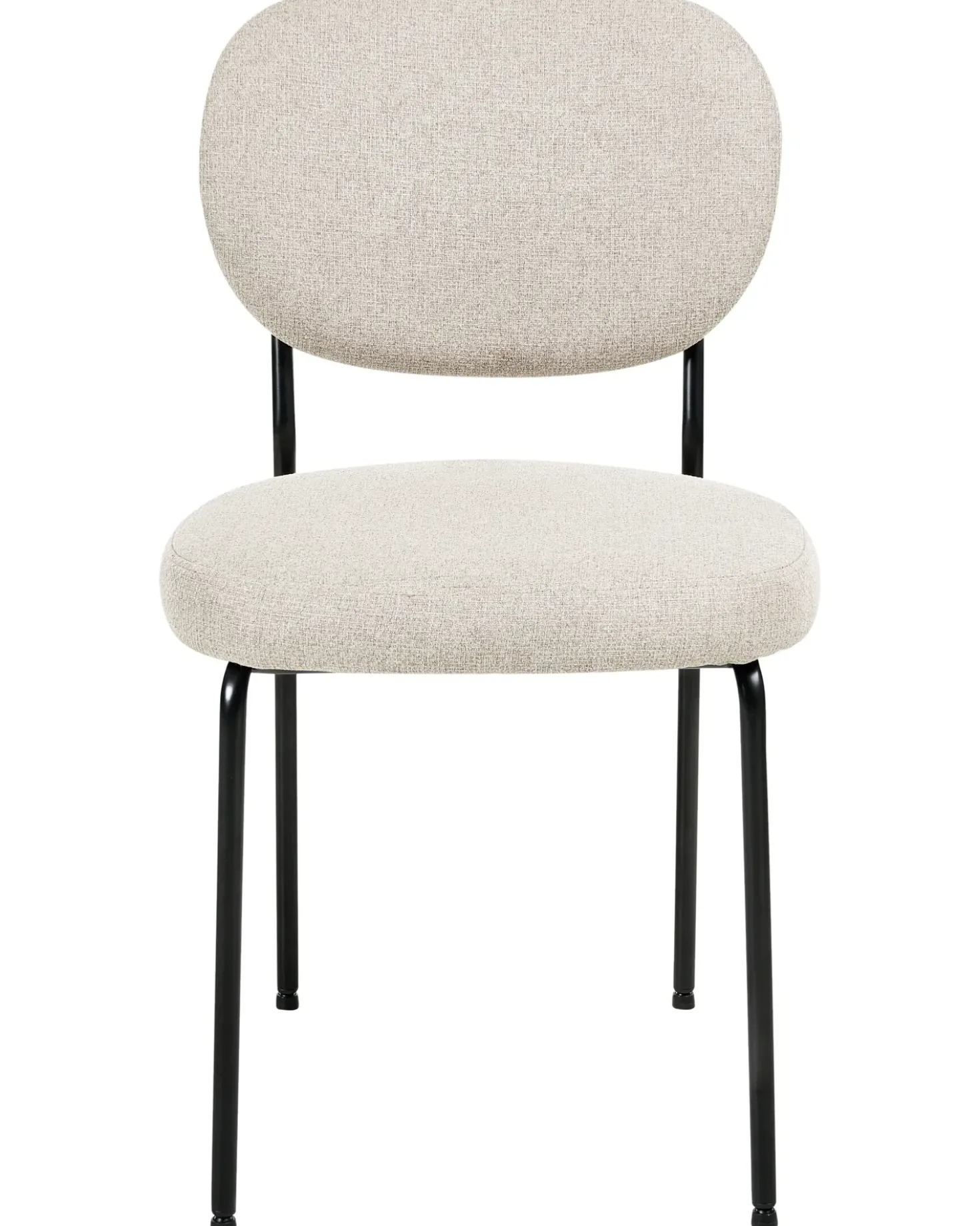 Set di 2 sedie da pranzo LOLETA Tessuto Beige chiaro