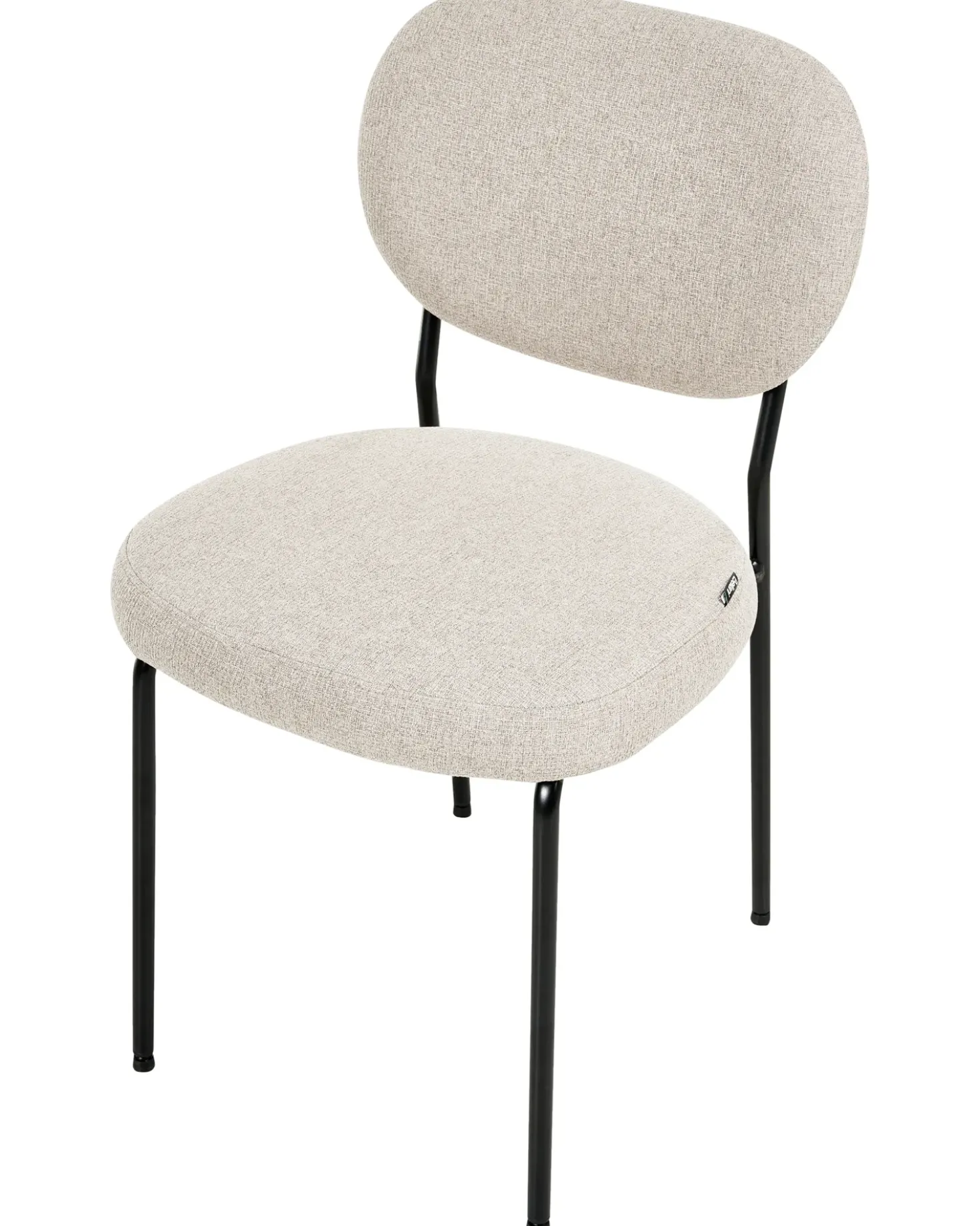 Set di 2 sedie da pranzo LOLETA Tessuto Beige chiaro