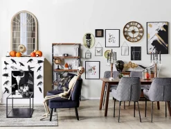 Set di 2 sedie da pranzo LOVERNA Velluto a coste Grigio