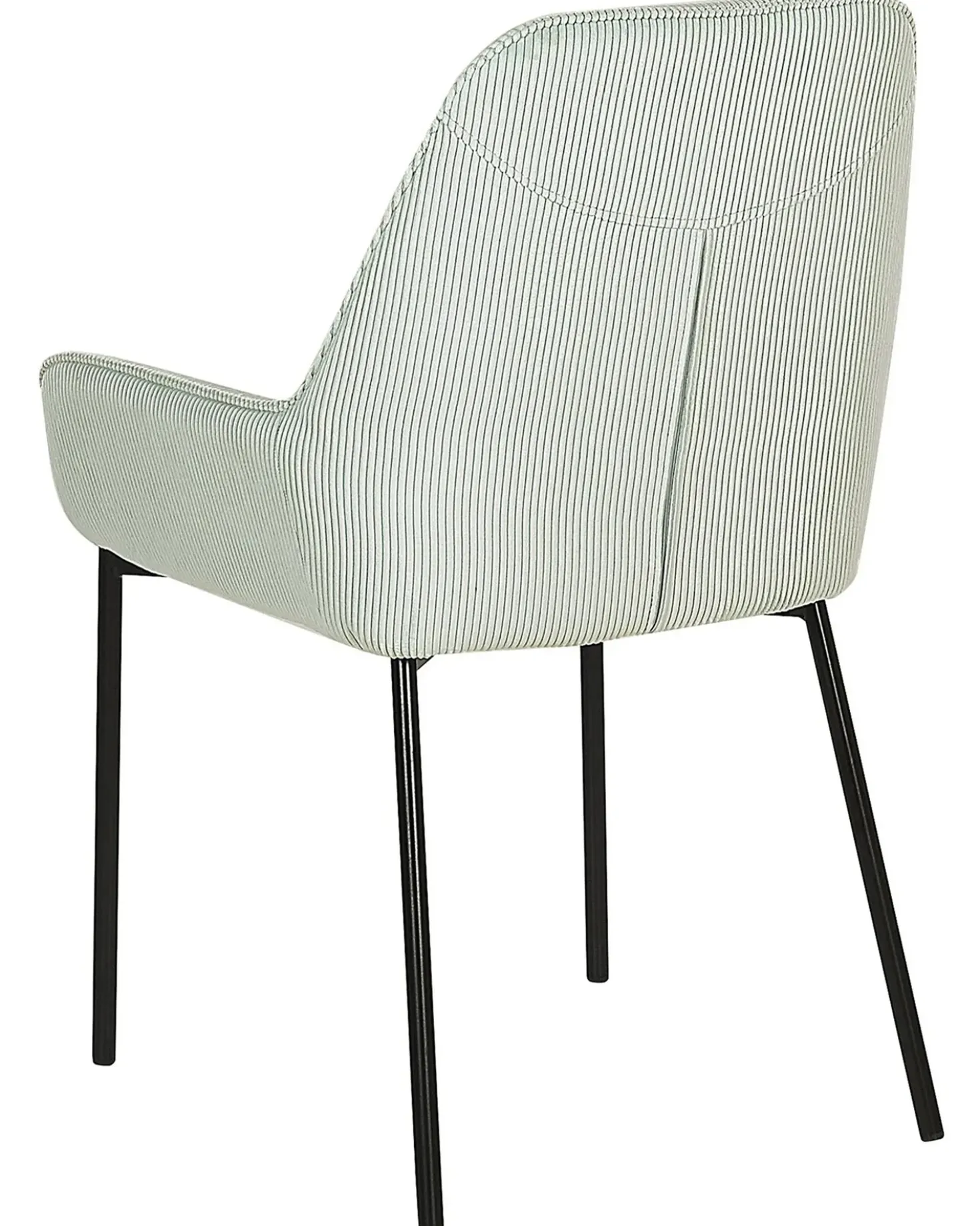 Set di 2 sedie da pranzo LOVERNA Velluto a coste Verde menta