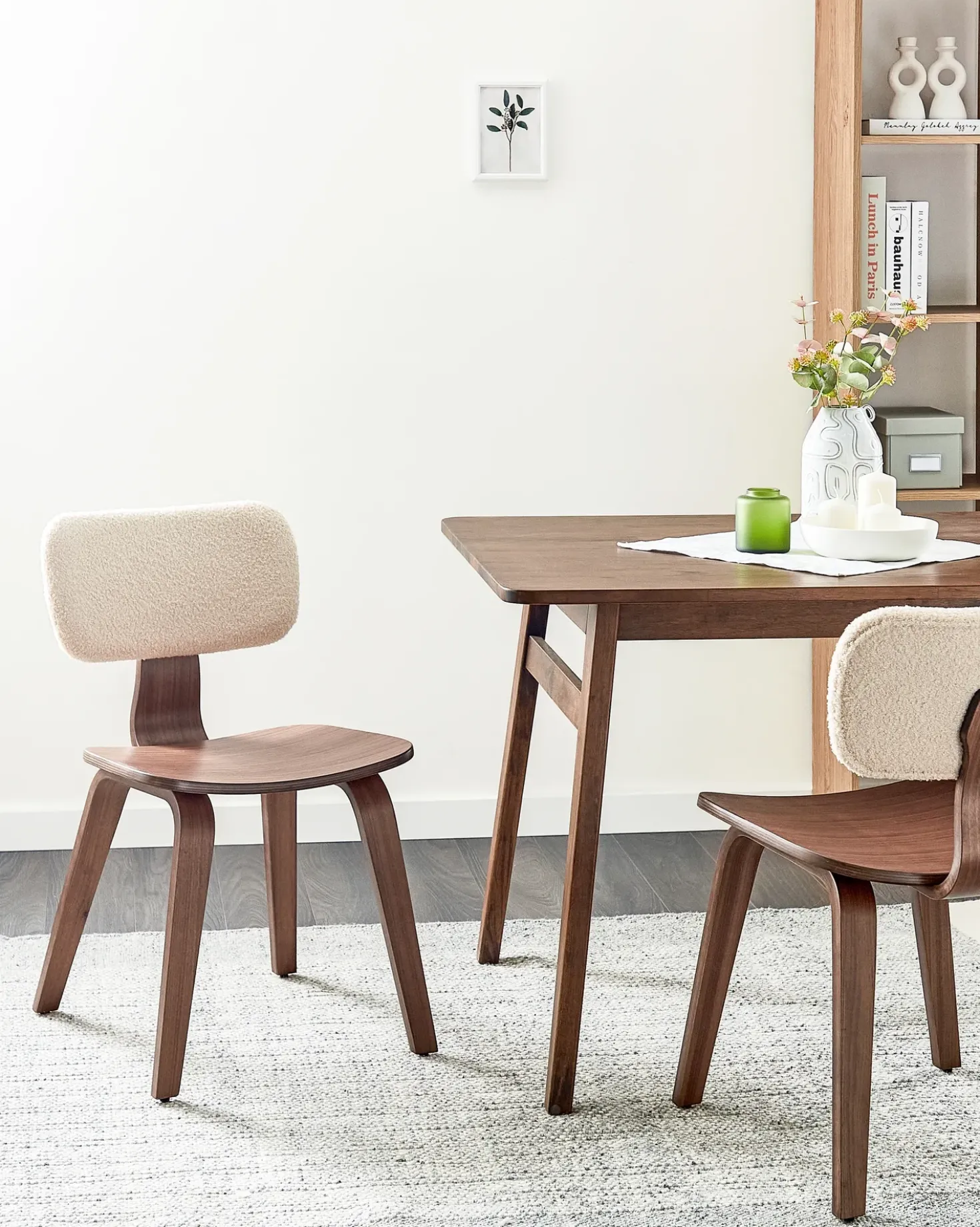 Set di 2 sedie da pranzo LUCINDA Legno Marrone scuro