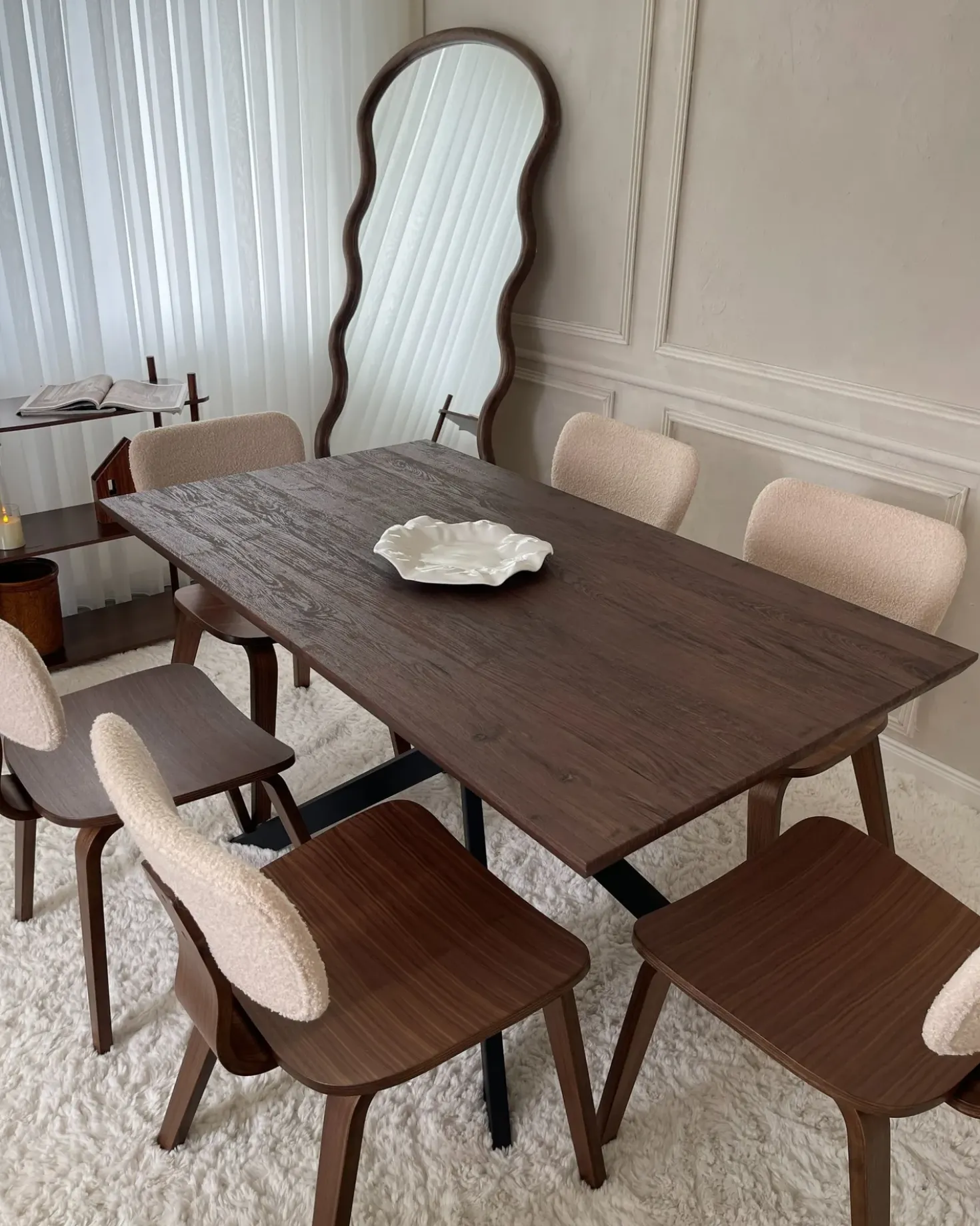 Set di 2 sedie da pranzo LUCINDA Legno Marrone scuro