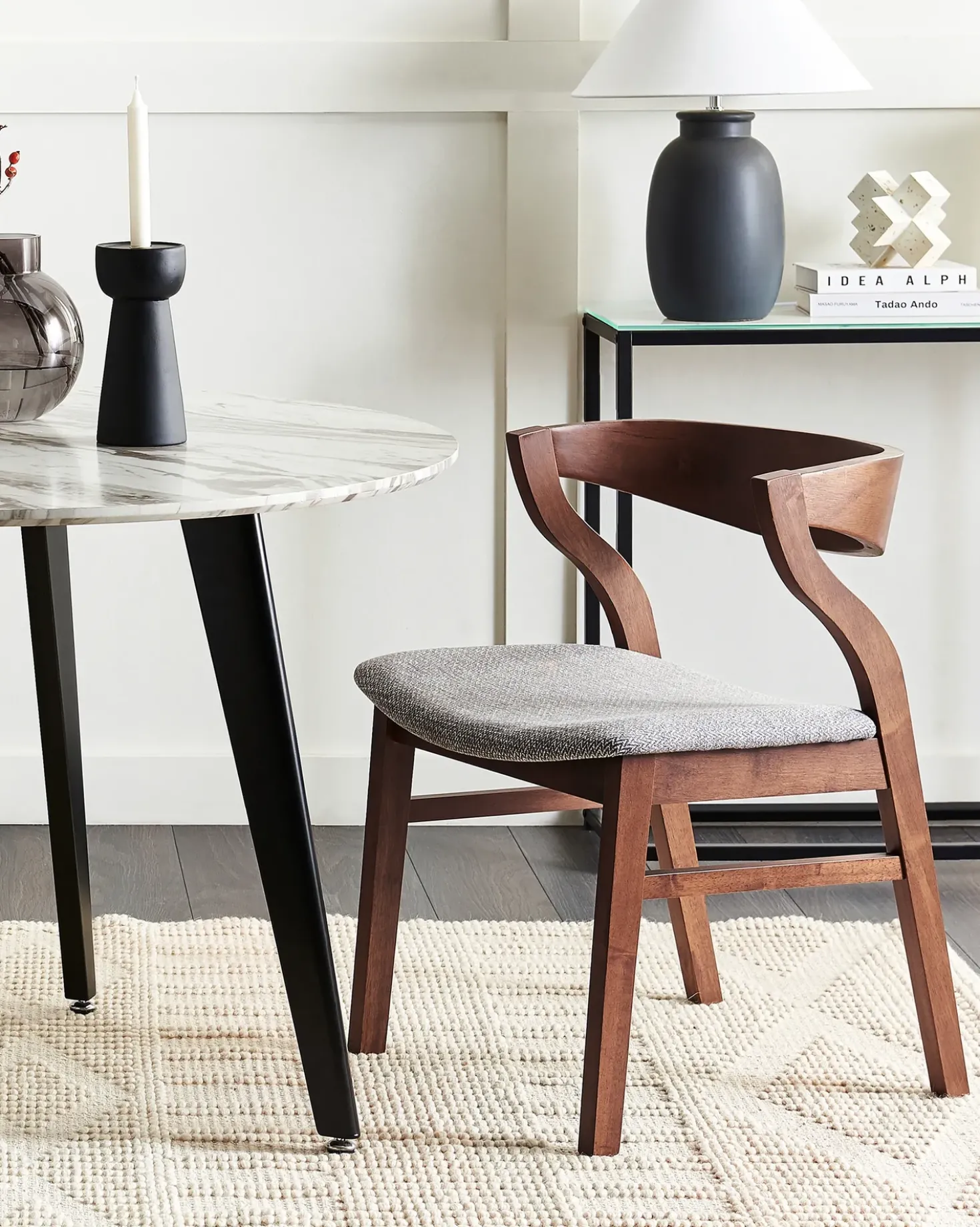 Set di 2 sedie da pranzo MAROA Legno Grigio chiaro
