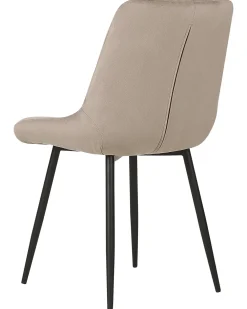 Set di 2 sedie da pranzo MELROSE Velluto Tortora