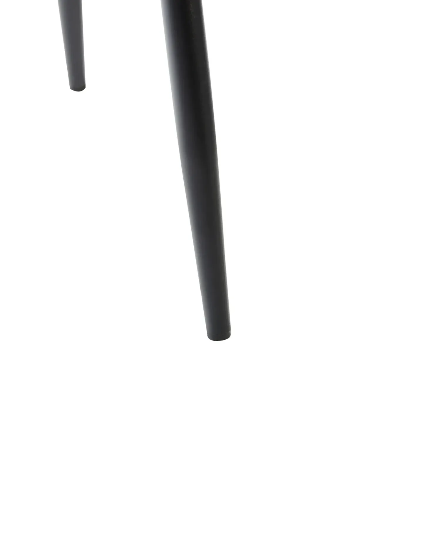 Set di 4 sedie da pranzo POWELL Velluto Nero