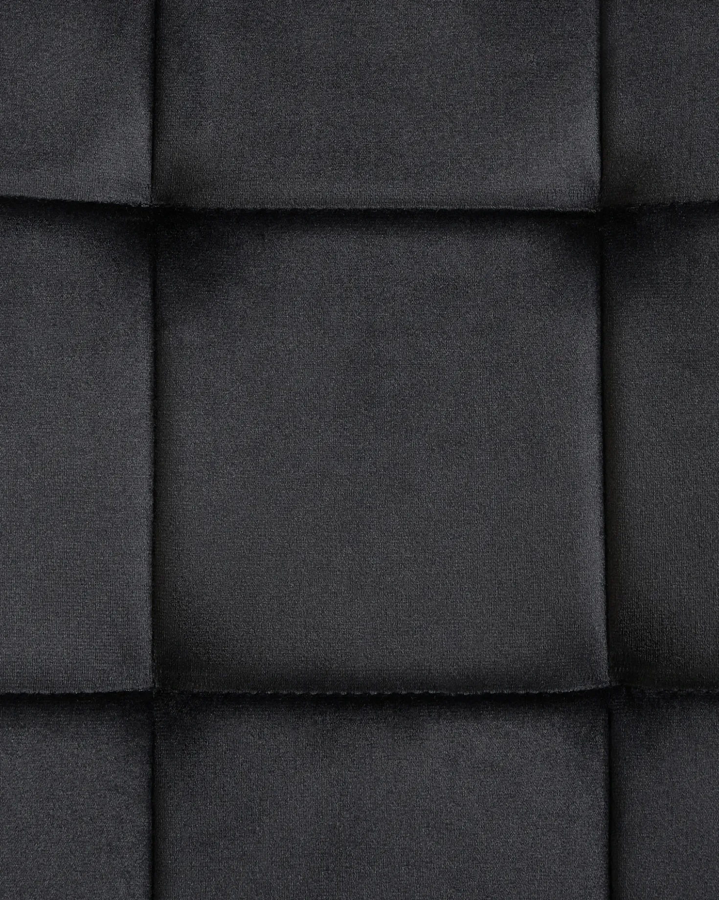 Set di 4 sedie da pranzo POWELL Velluto Nero
