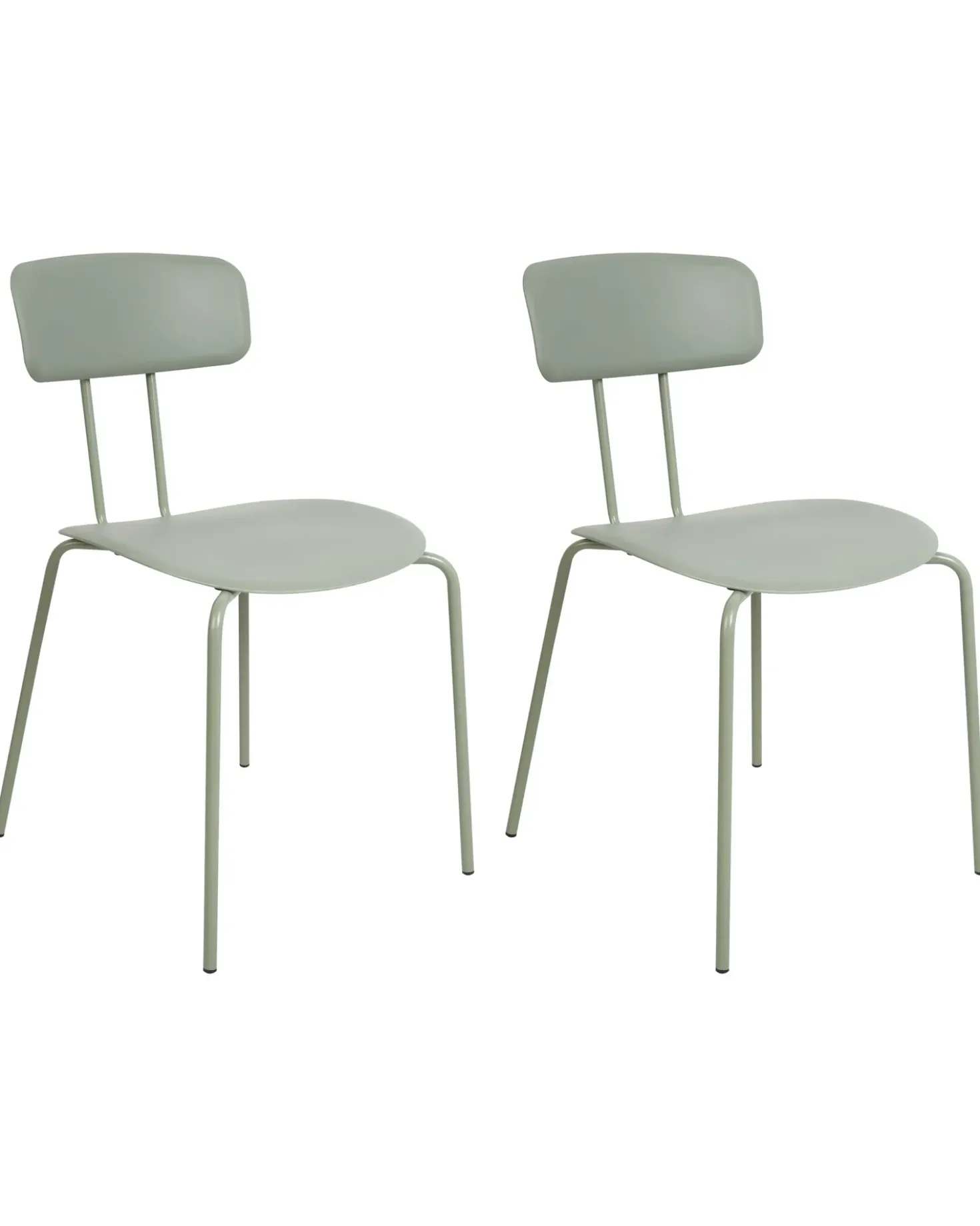 Set di 2 sedie da pranzo SIBLEY Verde chiaro