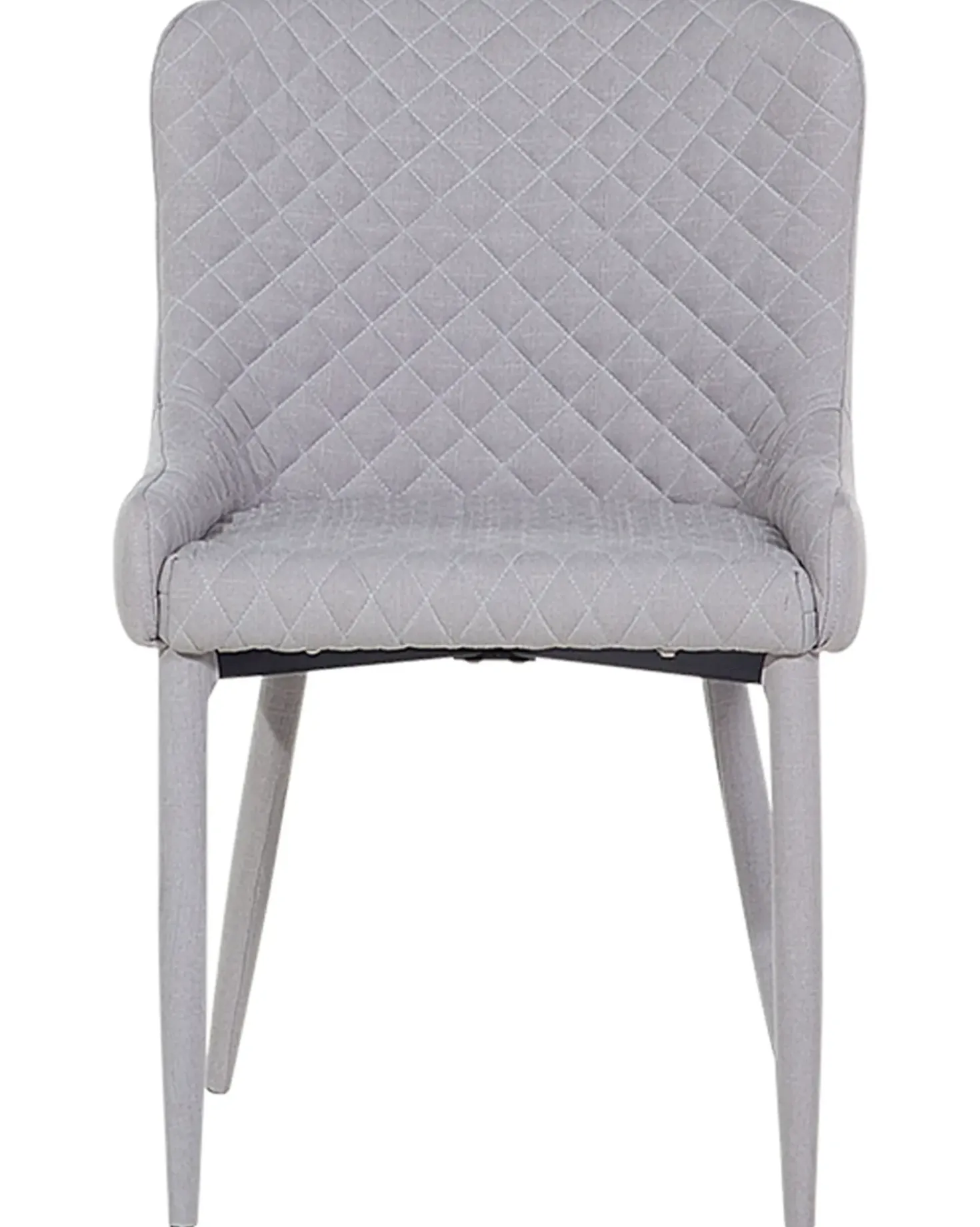 Set di 2 sedie da pranzo SOLANO Tessuto Grigio chiaro