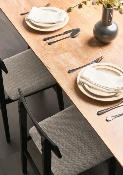 Set di 2 sedie da pranzo STACY Legno Grigio chiaro