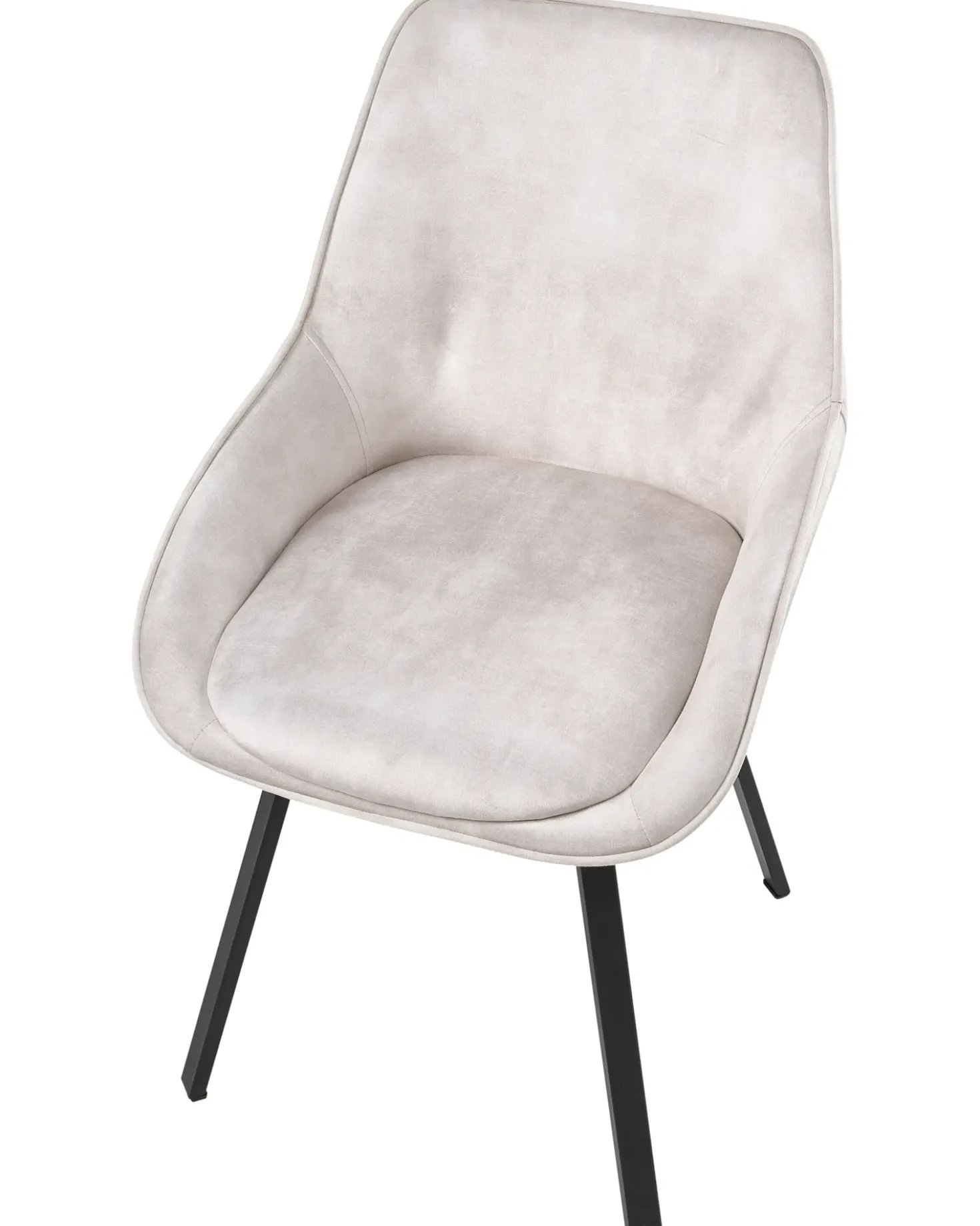 Set di 2 sedie da pranzo TERLTON Velluto Beige chiaro