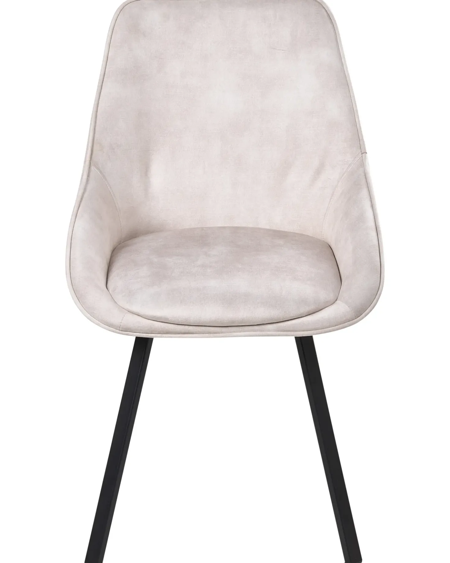 Set di 2 sedie da pranzo TERLTON Velluto Beige chiaro