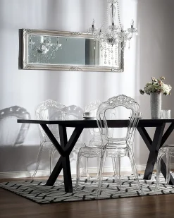 Discount Beliani Set di 2 sedie da pranzo VERMONT Trasparente
