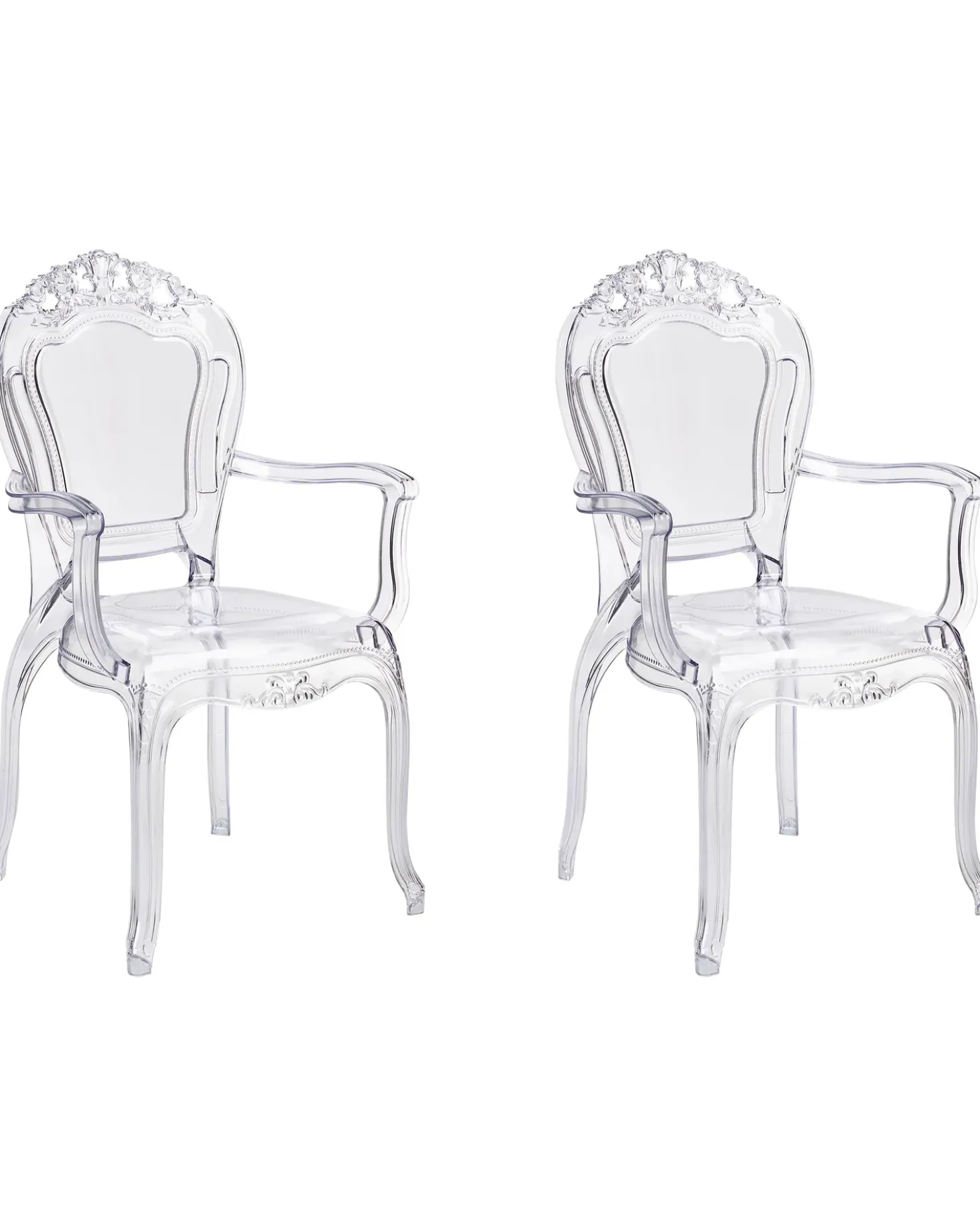 Set di 2 sedie da pranzo VERMONT Trasparente