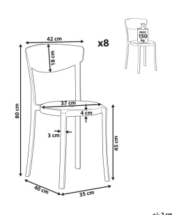 Clearance Beliani VIESTE scuro Grigio