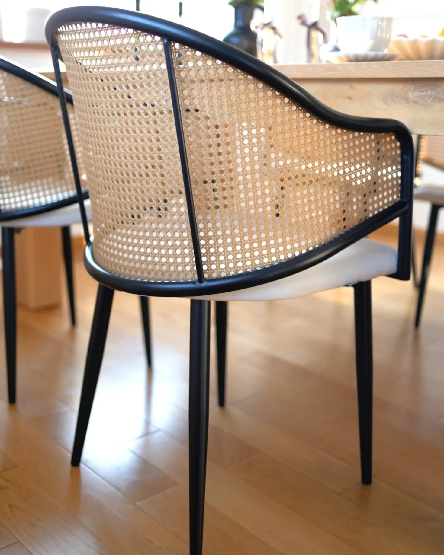 Set di 2 sedie da pranzo WEIMAR Metallo Nero
