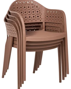 Outlet Beliani Set di 4 sedie NARINO Marrone