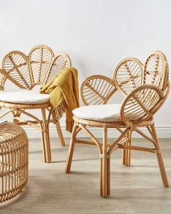 Clearance Beliani FLORENTINE II Rattan Naturale Marrone