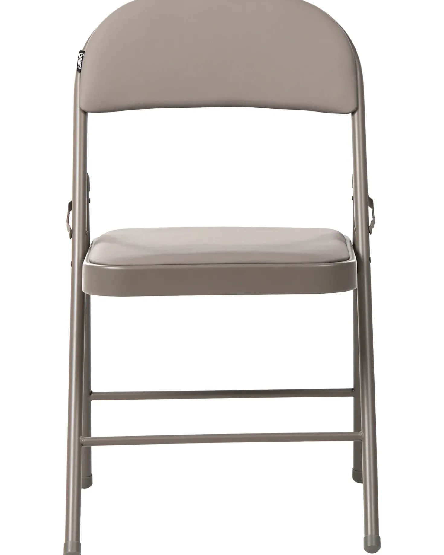 Set di 4 sedie pieghevoli SHASTA Metallo Tortora