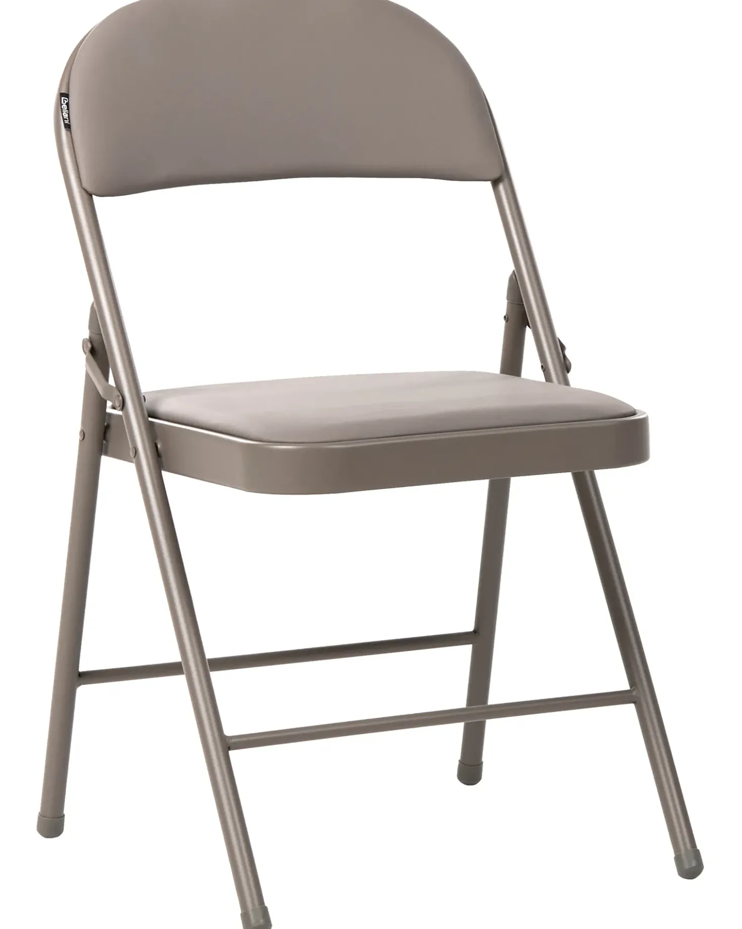 Set di 4 sedie pieghevoli SHASTA Metallo Tortora