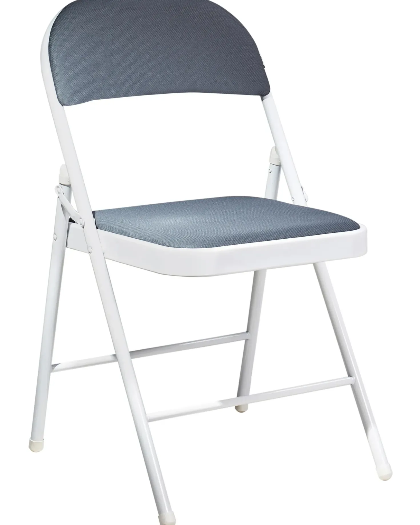 Set di 4 sedie pieghevoli SPARKS Metallo Grigio scuro/Bianco