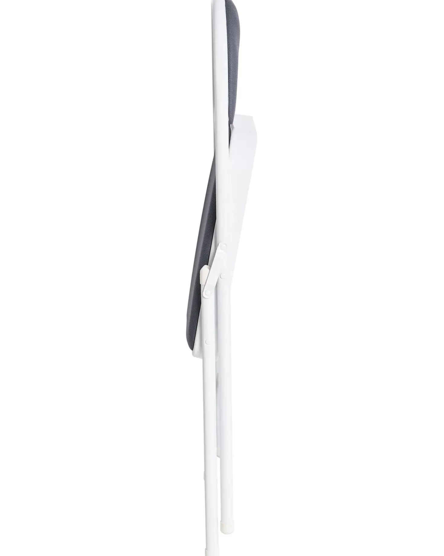 Set di 4 sedie pieghevoli SPARKS Metallo Grigio scuro/Bianco