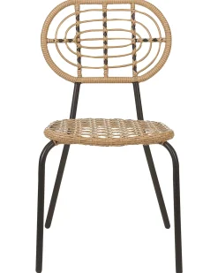 Hot Beliani PRATELLO Rattan sintetico (PE) Naturale Beige Naturale Nero
