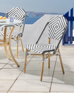 Sale Beliani RIFREDDO Rattan sintetico (PE) Nero/Bianco Bianco Marrone Nero