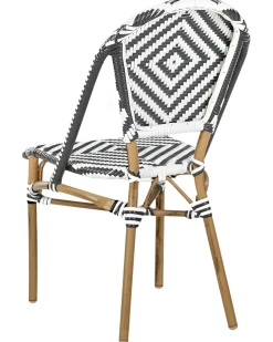 Sale Beliani RIFREDDO Rattan sintetico (PE) Nero/Bianco Bianco Marrone Nero