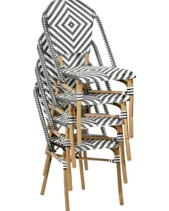Sale Beliani RIFREDDO Rattan sintetico (PE) Nero/Bianco Bianco Marrone Nero