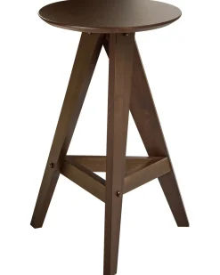 New Beliani Set di 2 sgabelli da bar AROMA Legno scuro Marrone