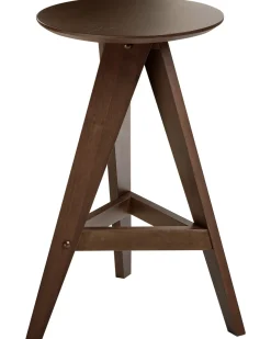 New Beliani Set di 2 sgabelli da bar AROMA Legno scuro Marrone