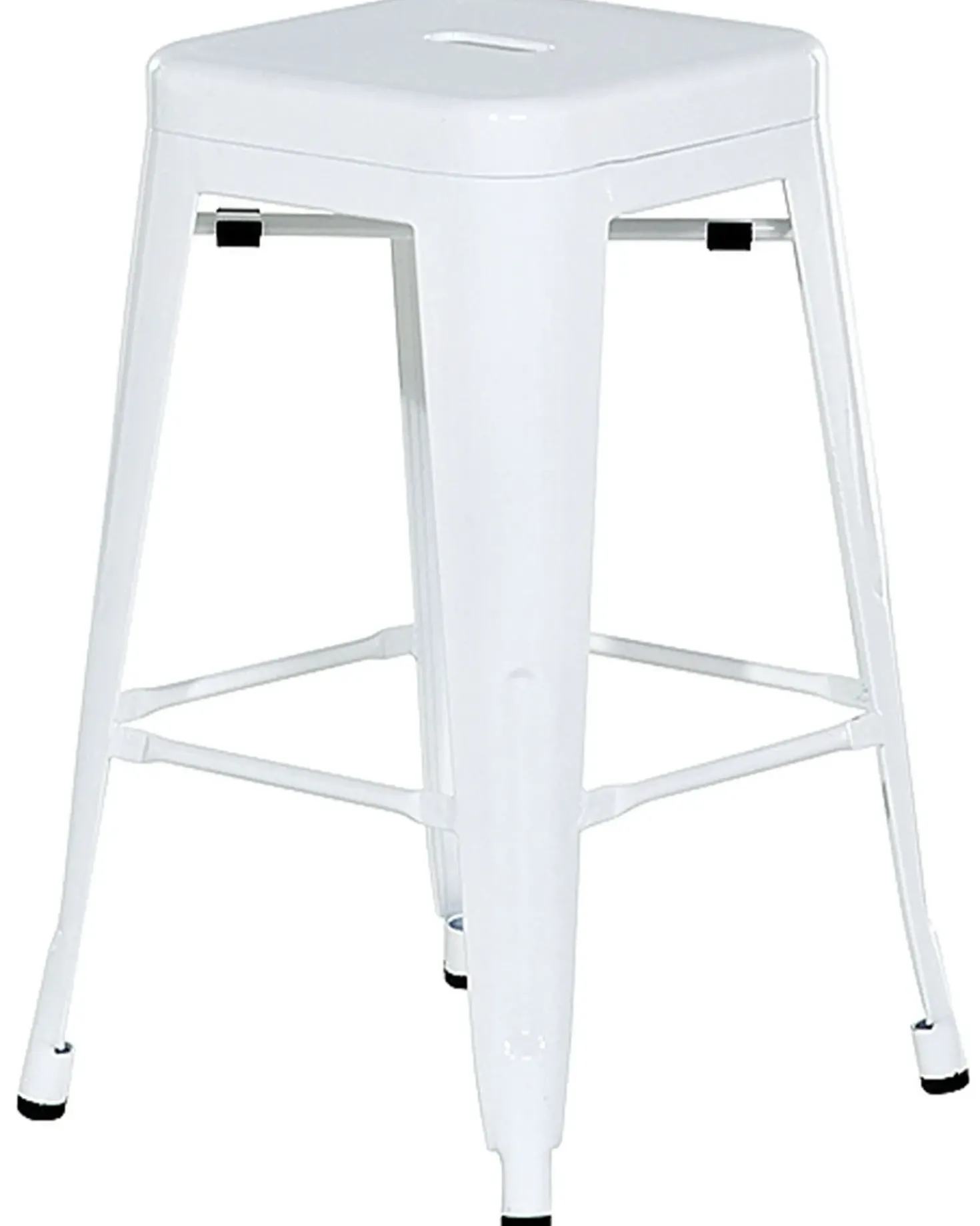 Set di 2 sgabelli da bar CABRILLO Metallo Bianco