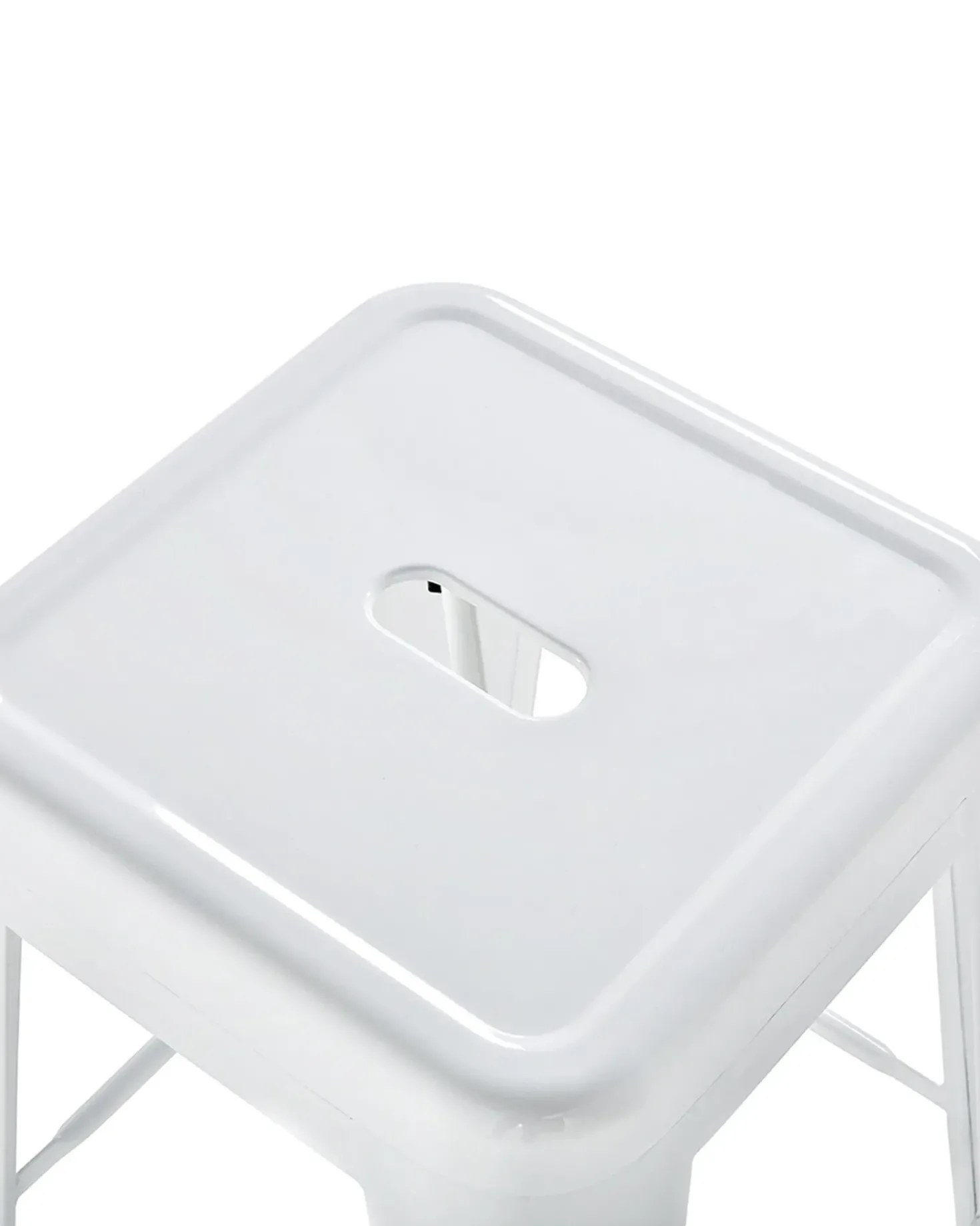 Set di 2 sgabelli da bar CABRILLO Metallo Bianco