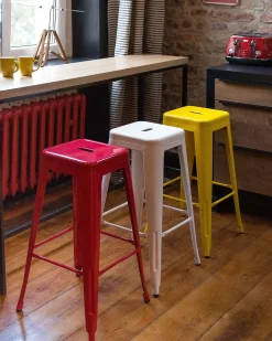 Set di 2 sgabelli da bar CABRILLO Metallo Giallo