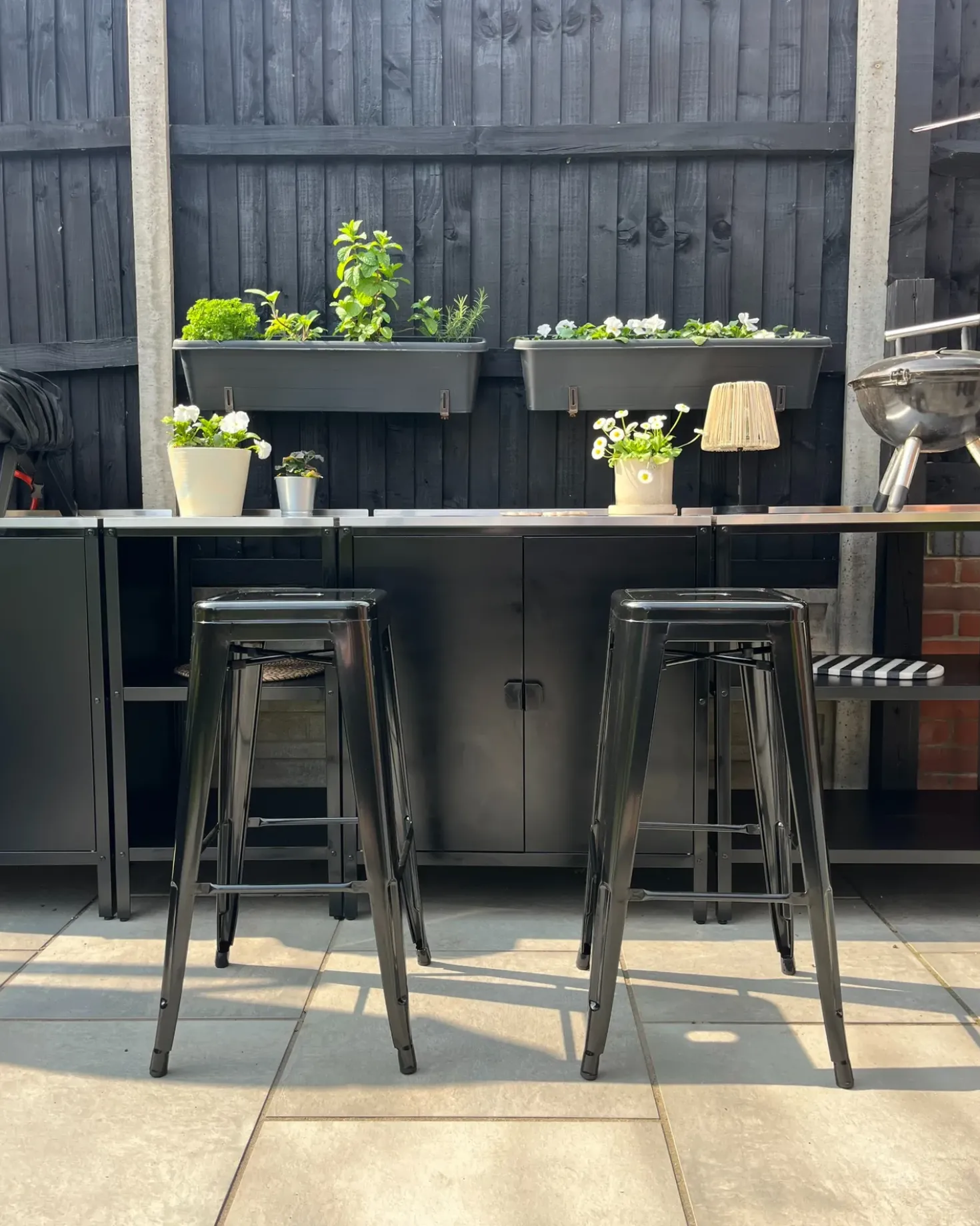 Set di 2 sgabelli da bar CABRILLO Metallo Nero