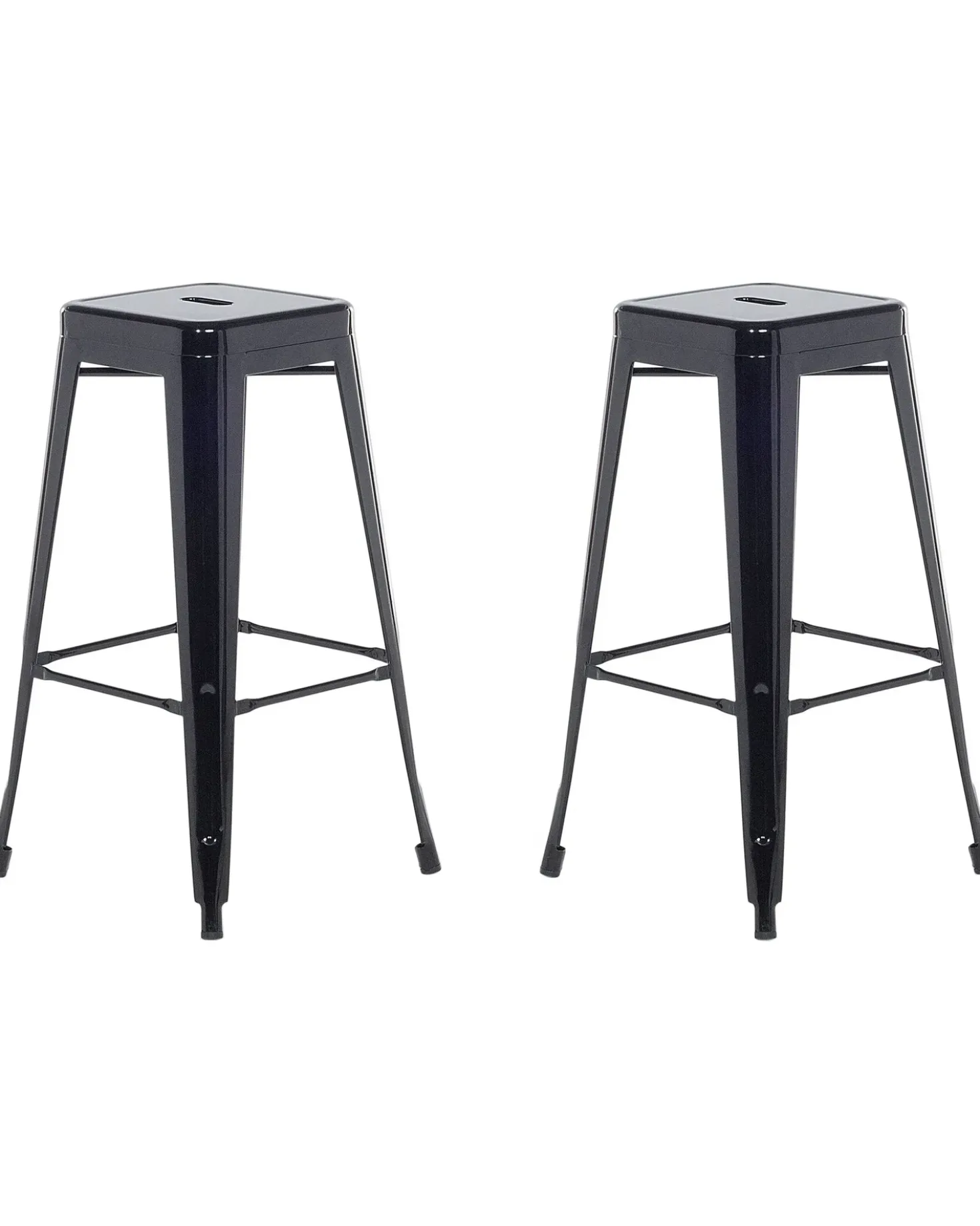 Set di 2 sgabelli da bar CABRILLO Metallo Nero