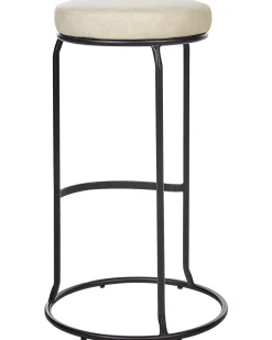 Set di 2 sgabelli da bar MILROY Pelle sintetica Beige chiaro