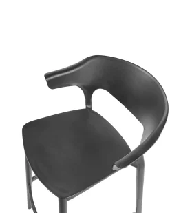 Clearance Beliani Set di 2 sgabelli da bar per giardino GUBBIO Nero