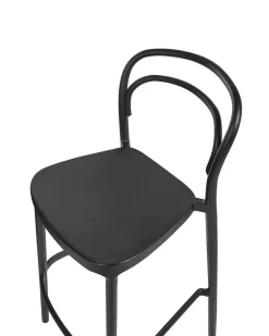 Online Beliani Set di 2 sgabelli da bar per giardino PORANO Nero