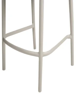 Clearance Beliani Set di 2 sgabelli da bar per giardino PORANO Beige